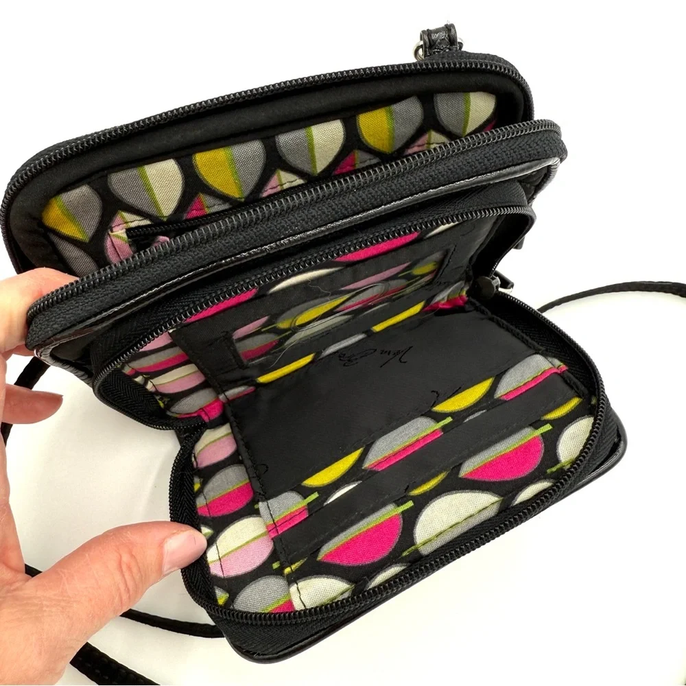 Vera Bradley Black Crossbody Wallet